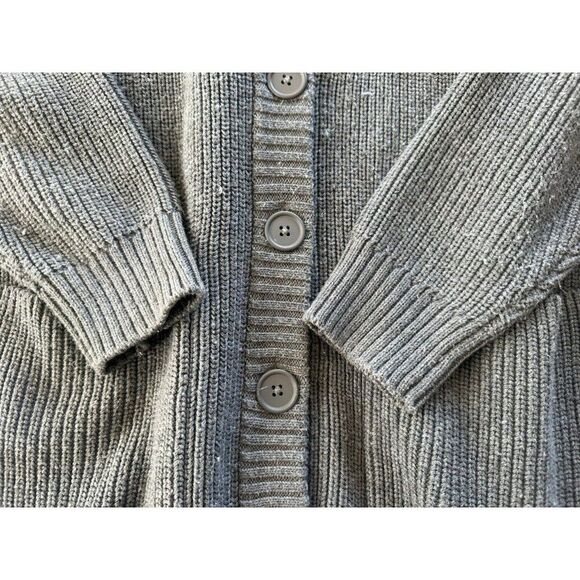 Athleta West End Oversized Cardigan Pockets Grey Women's M - Picture 9 of 13
